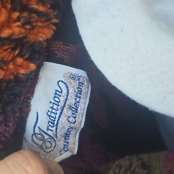 Vintage fall leaves zip up sweater - Picture 9 of 9